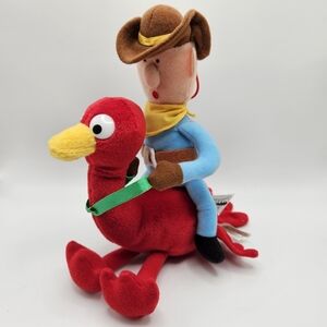 VINTAGE Stuffins CVS Rudolph Island of Misfit Toys Cowboy on Bird 9" Plush 1999